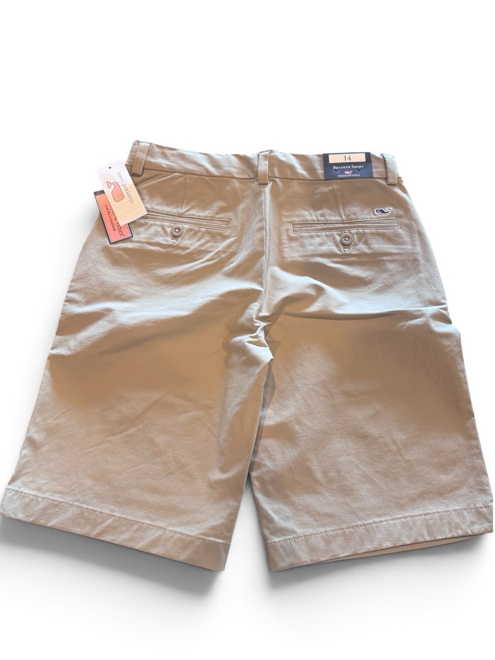 Vineyard Vines Boys Performance Breaker Shorts Khaki Size 14 NWT